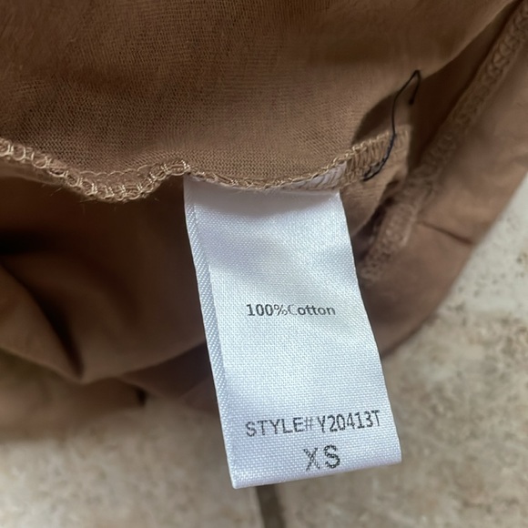 Tuckernuck Pomander Tan Vesty Long Puff Sleeve Crewneck Top - Picture 14 of 16